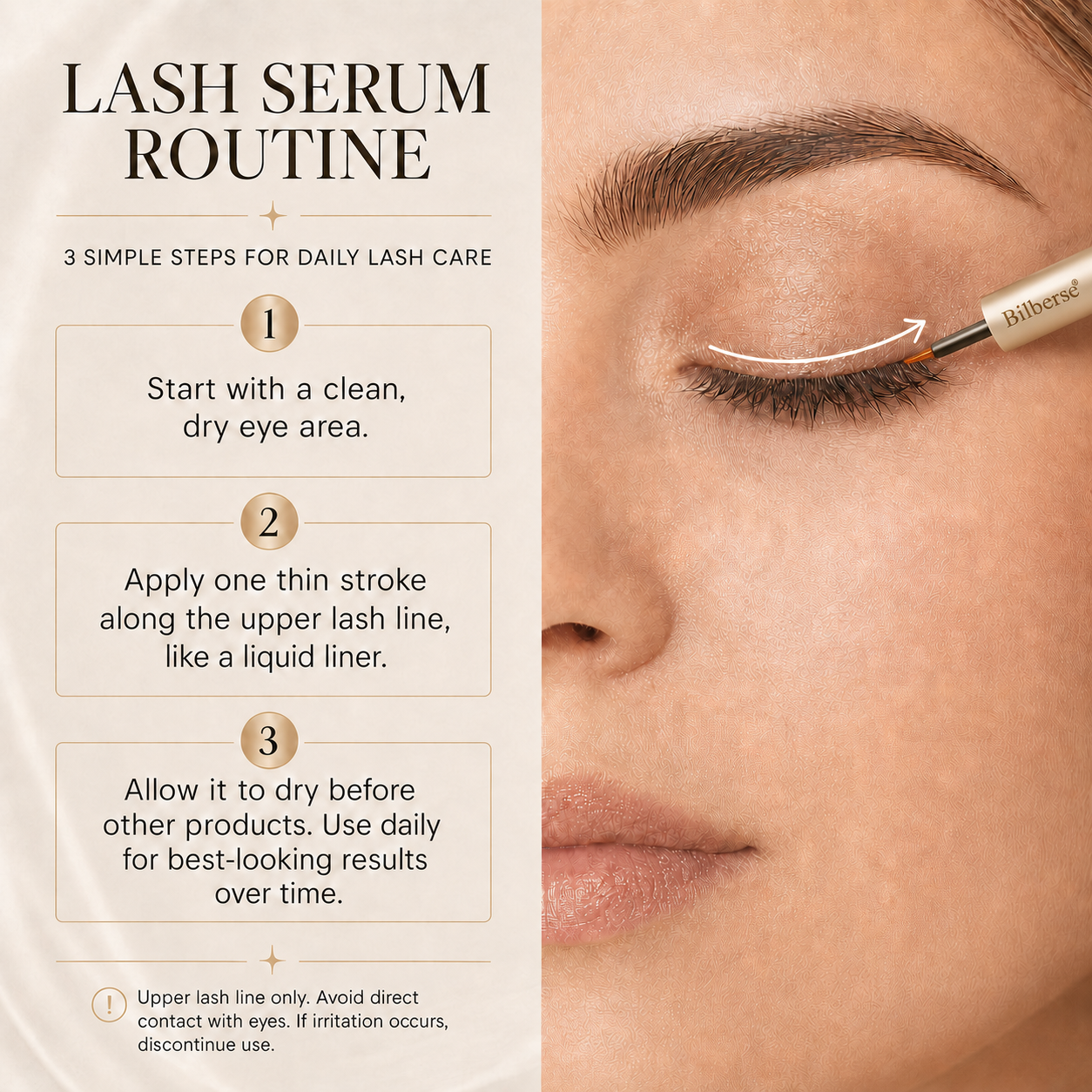 Bilberse Lash Serum Peptide Complex Biotin PG-Free 4.2mL（Love）