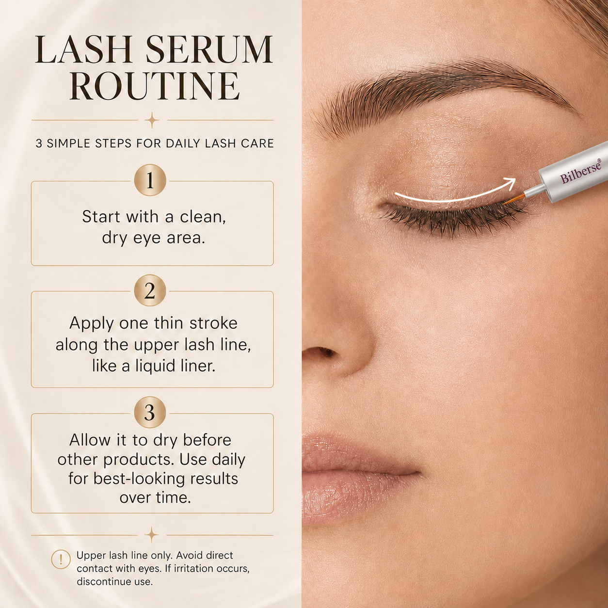 Bilberse Lash Serum Peptide Complex Biotin PG-Free 4.2mL（Luxury）